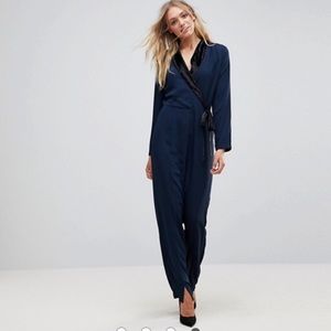 Vero Moda Navy Blazer Jumpsuit - Tall